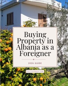 Buying property in Albania as a foreigner guide with Albanian home and citrus trees
