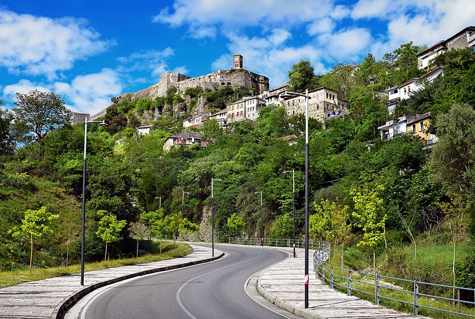 splendid view of the Gjirokaster Castle