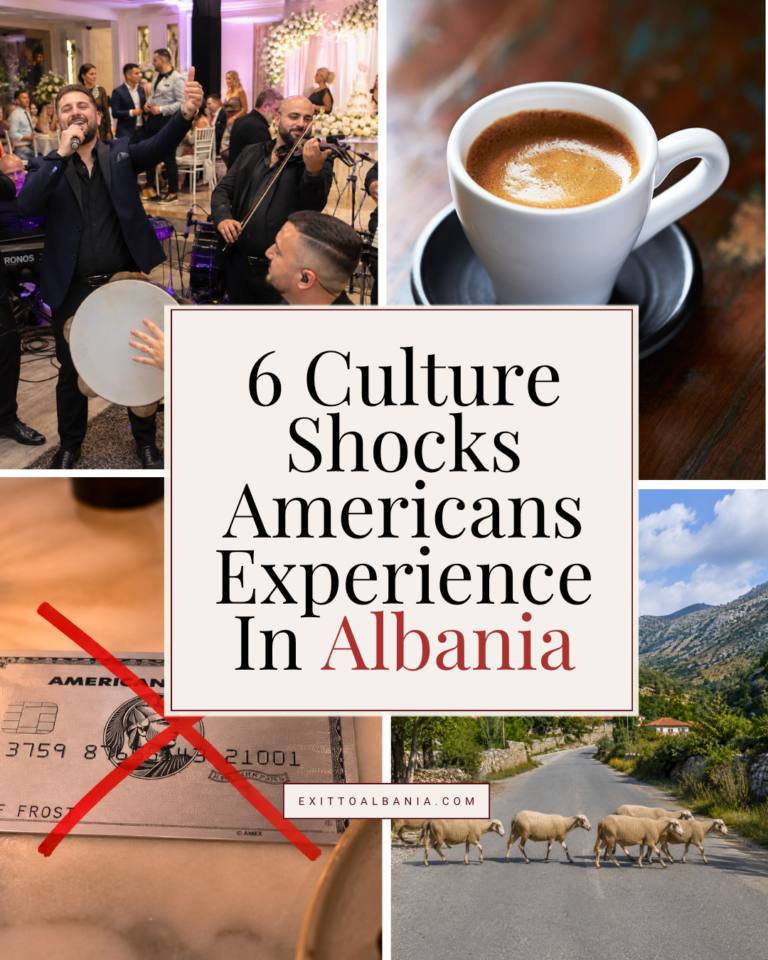 Collage cover for “6 Culture Shocks Americans Face in Albania”