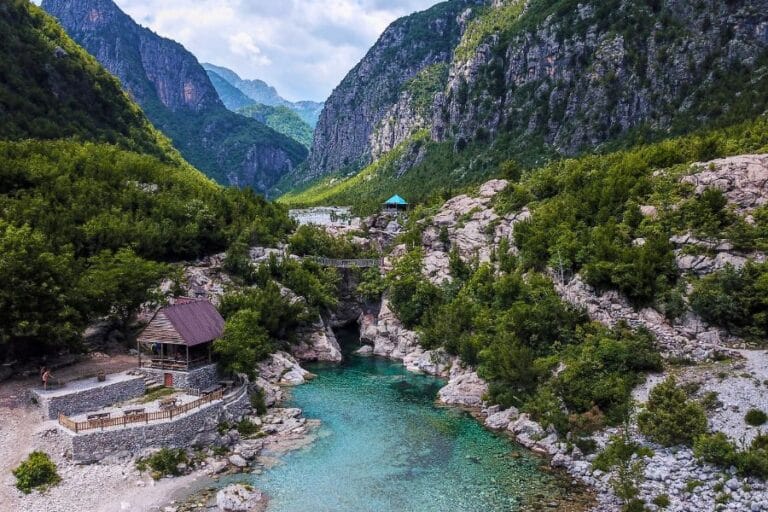 Mountain scenery in Theth, Albania